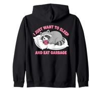 Solo Quiero Dormir Y Comer Basura Sudadera con Capucha