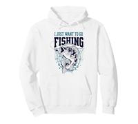 Solo Quiero IR a Pescar Sudadera con Capucha