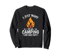 Solo Quiero IR de Camping y Tomar Siestas Sudadera
