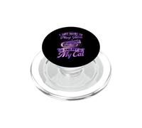 Solo Quiero Jugar a la Tuba y acariciar a mi Gato PopSockets PopGrip para MagSafe