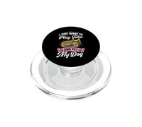 Solo Quiero Jugar a la Tuba y acariciar a mi Perro PopSockets PopGrip para MagSafe