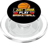 Solo Quiero Jugar al Baloncesto PopSockets PopGrip para MagSafe