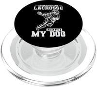 Solo Quiero Jugar Lacrosse y acariciar a mi Perro PopSockets PopGrip para MagSafe