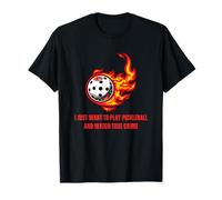 Solo Quiero Jugar Pickleball Y Ver Crimen Verdadero Camiseta