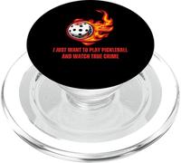 Solo Quiero Jugar Pickleball Y Ver Crimen Verdadero PopSockets PopGrip para MagSafe