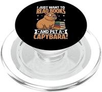 Solo Quiero Leer Libros y acariciar a un Capibara PopSockets PopGrip para MagSafe