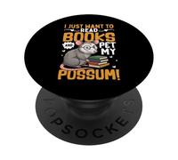 Solo Quiero Leer Libros y acariciar mi zarigüeya PopSockets PopGrip Adhesivo