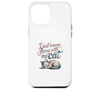 Solo Quiero Pasar con mi Gato Carcasa para iPhone 12 Pro MAX