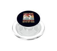 Solo Quiero Pasar el rato con mi Perro Divertido dueño de Perro ELO PopSockets PopGrip para MagSafe