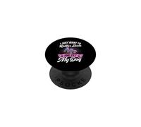 Solo Quiero Patinar y acariciar a mi Perro PopSockets PopGrip Adhesivo