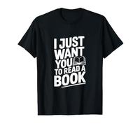 Solo Quiero Que leas un Libro Camiseta gráfica económica