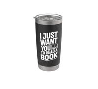 Solo quiero que leas un libro Vaso térmico de acero inoxidable de doble pared