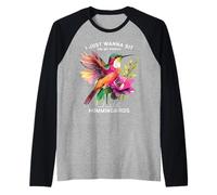 Solo quiero sentarme en el porche y ver a los colibríes Camiseta Manga Raglan