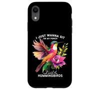 Solo quiero sentarme en el porche y ver a los colibríes Carcasa para iPhone XR