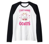 Solo Quiero Sentarme En Mi Porche Y Ver Las Cabras Camiseta Manga Raglan