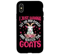 Solo Quiero Sentarme En Mi Porche Y Ver Las Cabras Carcasa para iPhone X/XS