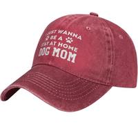 Solo Quiero Ser Una Mamá De Perro Que Se Queda En Casa Unisex Gorra Trucker Ajustable Sombrero Transpirable Gorra De Béisbol para Tenis Deporte Senderismo