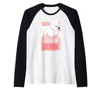 Solo quiero ser una mamá de perros que se queda en casa - Funny Dog Mom Camiseta Manga Raglan
