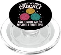 Solo quiero tejer e ignorar todos mis problemas de adultos PopSockets PopGrip para MagSafe
