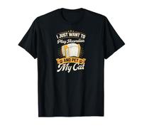 Solo Quiero Tocar el acordeón y acariciar a mi Gato Camiseta