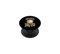 Solo Quiero Tocar el acordeón y acariciar a mi Gato PopSockets PopGrip Adhesivo