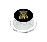 Solo Quiero Tocar el Clarinete y acariciar a mi Gato PopSockets PopGrip para MagSafe