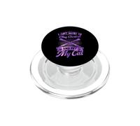 Solo Quiero Tocar el Clarinete y acariciar a mi Gato PopSockets PopGrip para MagSafe