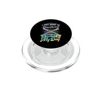 Solo Quiero Tocar el Clarinete y acariciar a mi Perro PopSockets PopGrip para MagSafe