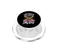 Solo Quiero Tocar el Clarinete y acariciar a mi Perro PopSockets PopGrip para MagSafe