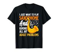 Solo Quiero Tocar el saxofonista de saxofón Camiseta