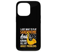 Solo Quiero Tocar el saxofonista de saxofón Carcasa para iPhone 13 Pro