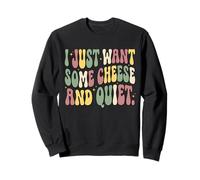 Solo Quiero un Poco de ajedrez y silencioso Retro Groovy Sudadera