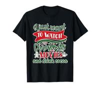Solo Quiero Ver películas navideñas y Beber Cacao Camiseta
