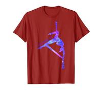 Solo Quiero Volar, Aerial Stars Silks Aerialist, Aerial Yoga Camiseta, Hombre, Arándano, 3XL