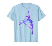 Solo Quiero Volar, Aerial Stars Silks Aerialist, Aerial Yoga Camiseta, Hombre, Azul Bebé, 3XL