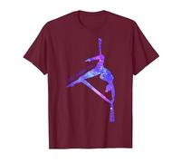 Solo Quiero Volar, Aerial Stars Silks Aerialist, Aerial Yoga Camiseta, Hombre, Granate, 3XL
