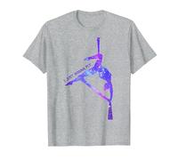 Solo Quiero Volar, Aerial Stars Silks Aerialist, Aerial Yoga Camiseta, Hombre, Gris Jaspeado, 3XL