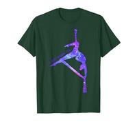 Solo Quiero Volar, Aerial Stars Silks Aerialist, Aerial Yoga Camiseta, Hombre, Verde Bosque, 3XL