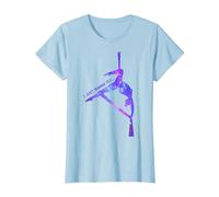 Solo Quiero Volar, Aerial Stars Silks Aerialist, Aerial Yoga Camiseta, Mujer, Azul Bebé, 3XL