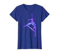 Solo Quiero Volar, Aerial Stars Silks Aerialist, Aerial Yoga Camiseta, Mujer, Azul Real, 3XL