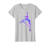 Solo Quiero Volar, Aerial Stars Silks Aerialist, Aerial Yoga Camiseta, Mujer, Plata, 3XL