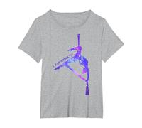 Solo Quiero Volar, Aerial Stars Silks Aerialist, Aerial Yoga Camiseta, Mujer Tallas Grandes, Gris Jaspeado, 3XL Grande