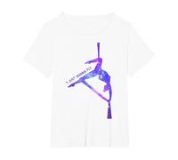 Solo Quiero Volar, Estrellas aéreas Sedas Aerialista, Yoga aéreo Camiseta, Mujer Tallas Grandes, Blanco, 2XL Grande