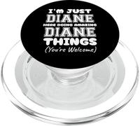 Solo soy Diane aquí haciendo cosas increíbles de Diane PopSockets PopGrip para MagSafe
