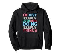 Solo Soy Elena por aquí Haciendo Elena Things Name Sudadera con Capucha