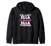 Solo Soy Ella aquí Haciendo Cosas increíbles de Ella Sudadera con Capucha