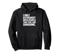 Solo Soy extrovertido con Personas Que se sienten como Sol Sudadera con Capucha