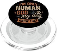 Solo Soy Humano Dios y mi Perro Saben eso - Christian Divertido PopSockets PopGrip para MagSafe