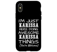 Solo soy Karissa aquí haciendo cosas increíbles de Karissa Carcasa para iPhone X/XS