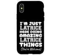 Solo soy Latrice aquí haciendo cosas increíbles de Latrice Carcasa para iPhone X/XS